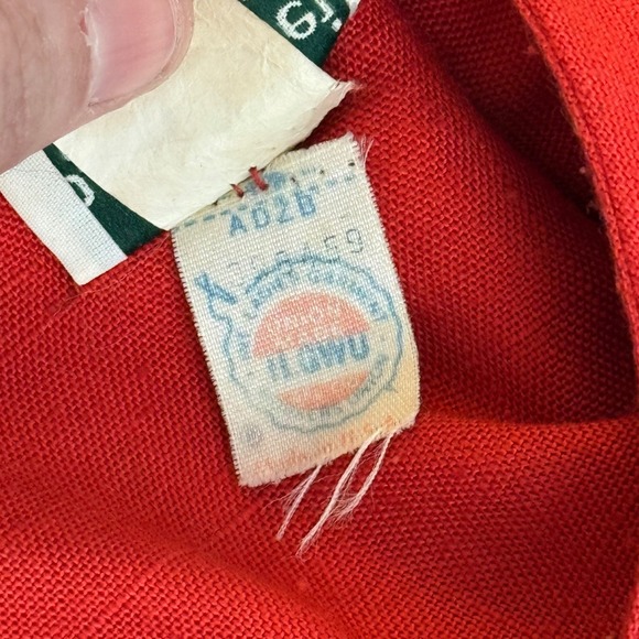 Patty O'Neil Vintage 60s Red Polka Dot Button Front Shift Dress Minnie Mouse - Picture 9 of 15